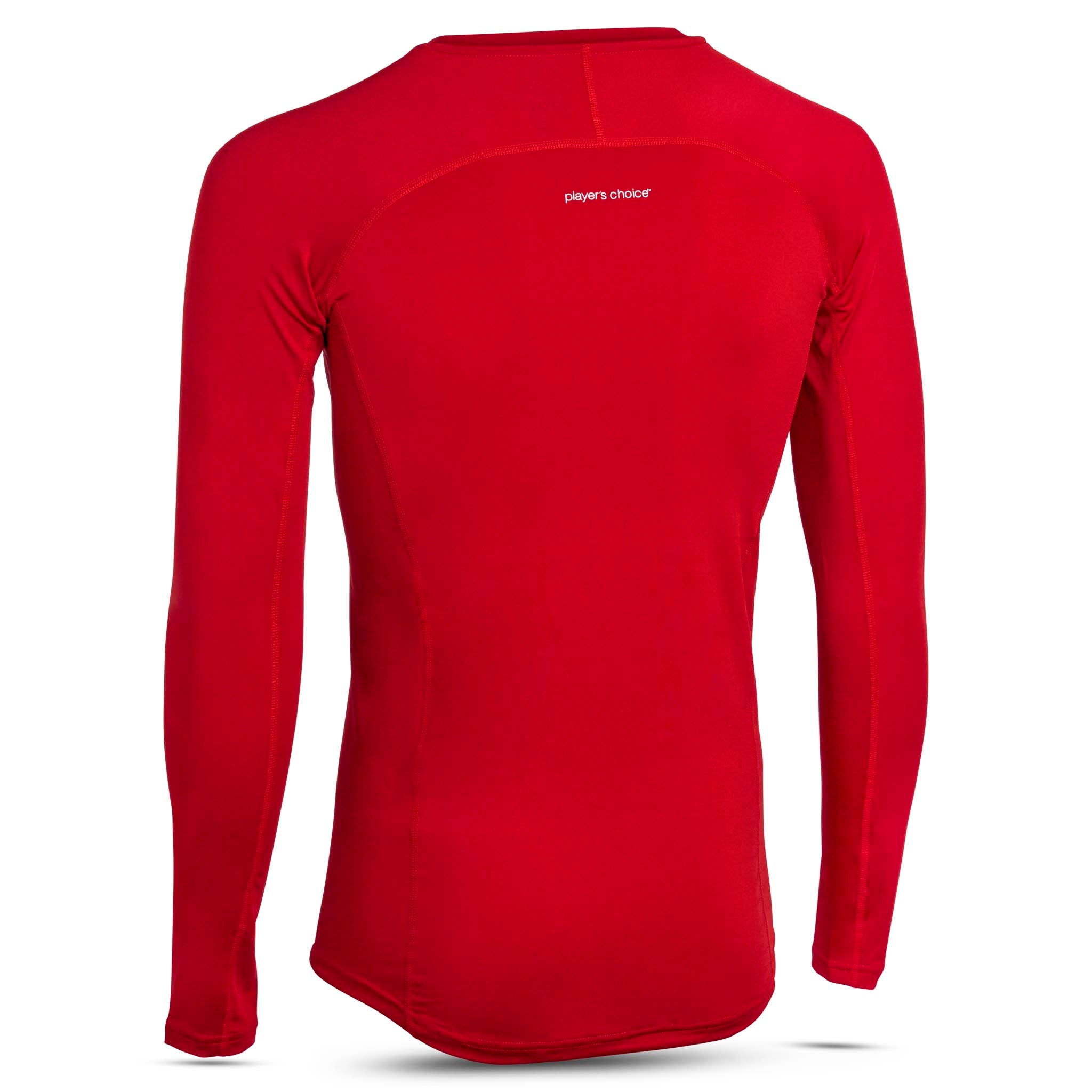 Red Shirts L/S Baselayer, back page view of long-sleeve football baselayer top.