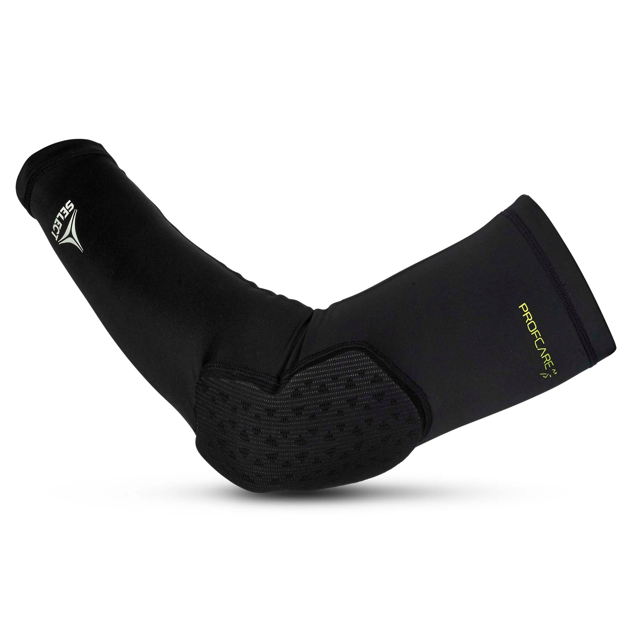 Sort Compression elbow support long 6652, sportsstøtte med struktureret polstret albue, forsidevisning