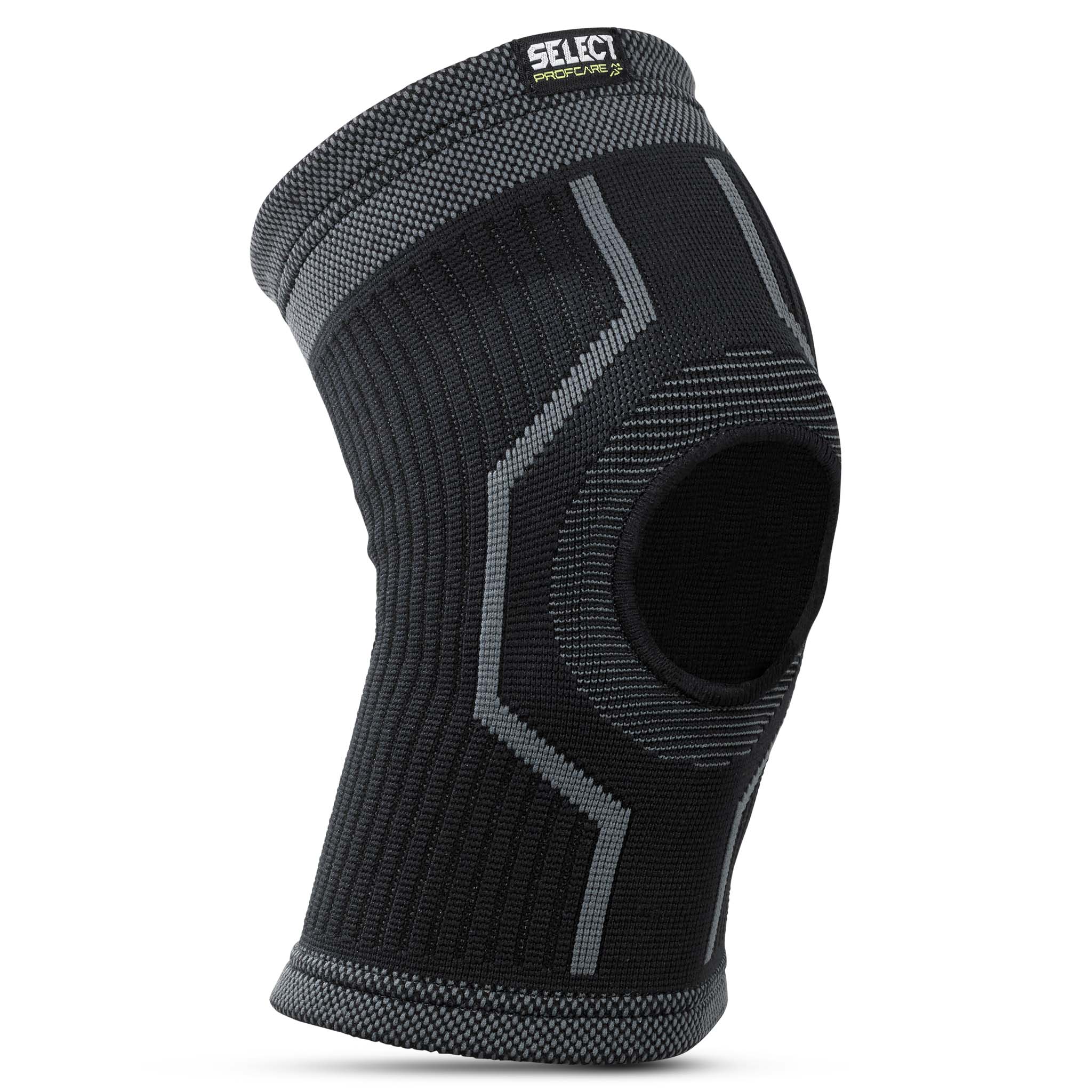 Knee support with hole - rettet #colour_black
