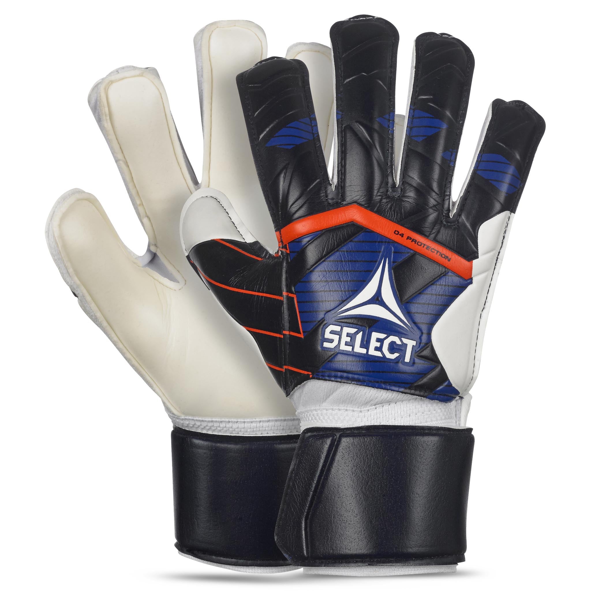 Goalkeeper gloves - 04 Protection #colour_blue/white