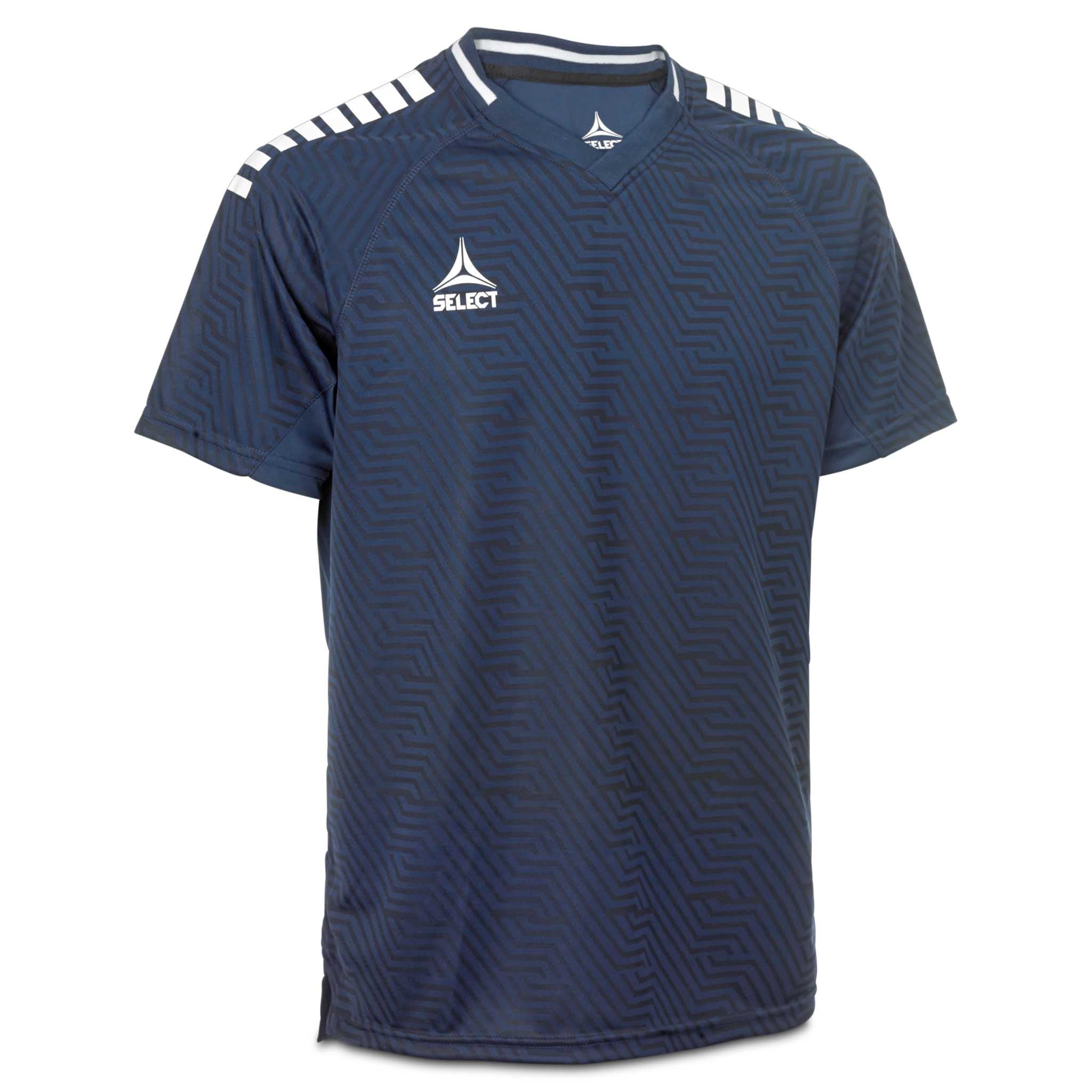 Monaco Player shirt S/S - Kids #colour_navy/white