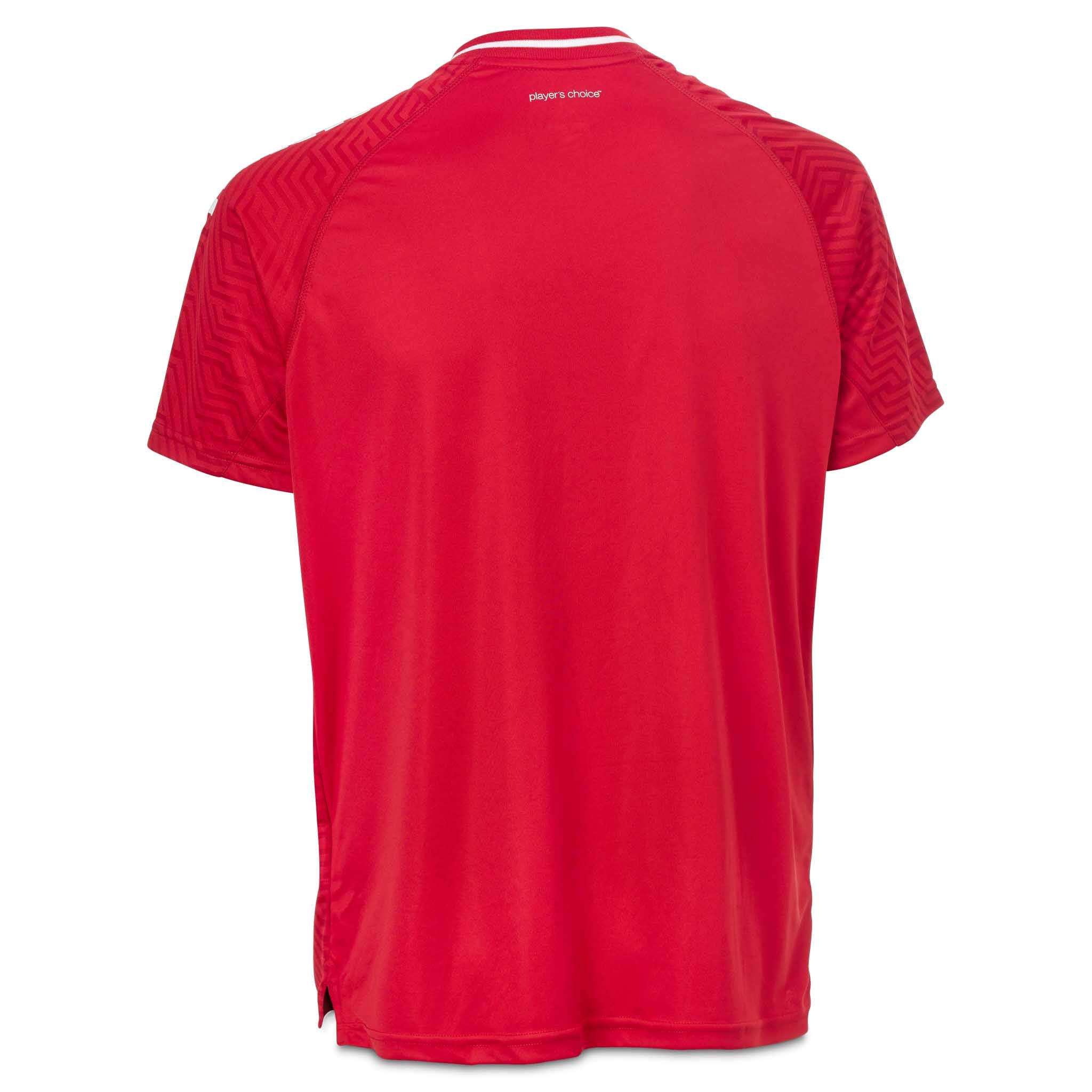 Monaco Player shirt S/S - Kids #colour_red/white