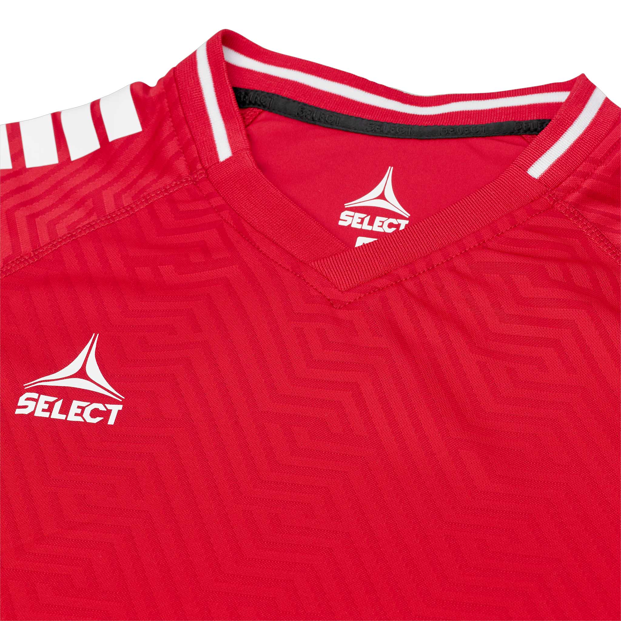 Monaco Player shirt S/S - Kids #colour_red/white