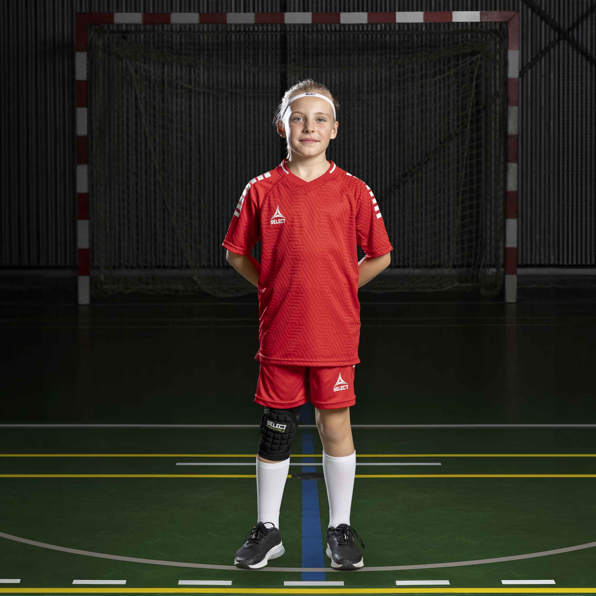 Monaco Player shorts - Kids #colour_red/white