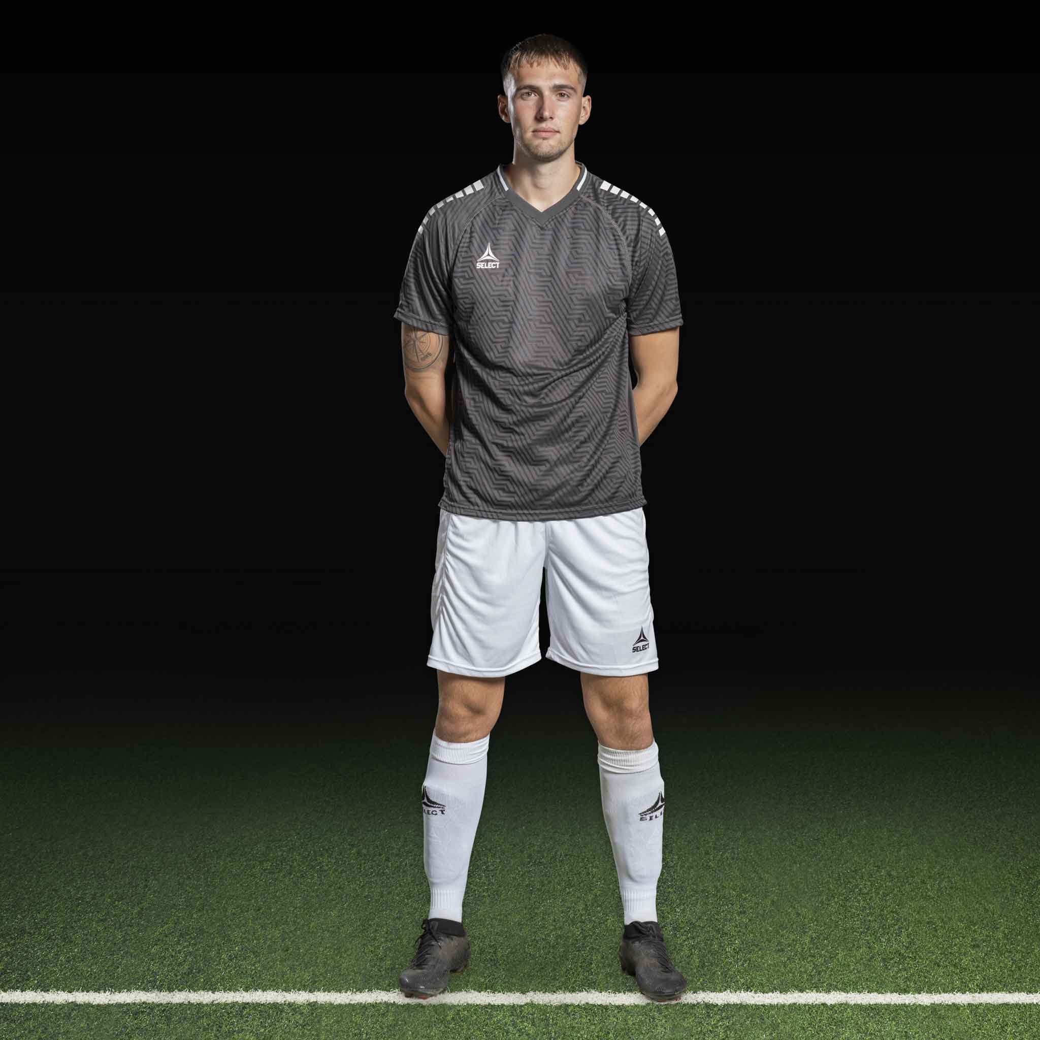Monaco Player shirt S/S #colour_grey/white