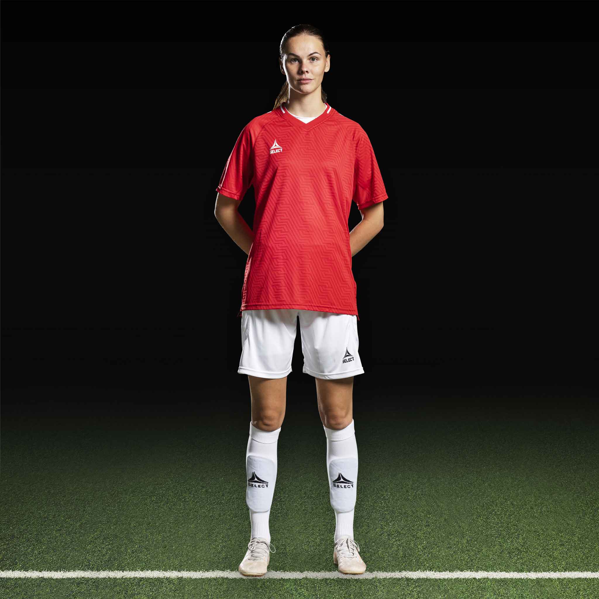 Monaco Player shirt S/S #colour_red/white