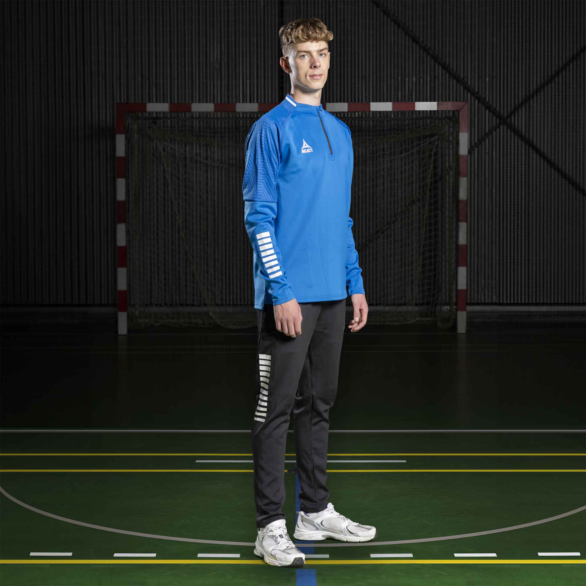 Monaco Training sweat 1/2 zip #colour_blue/white