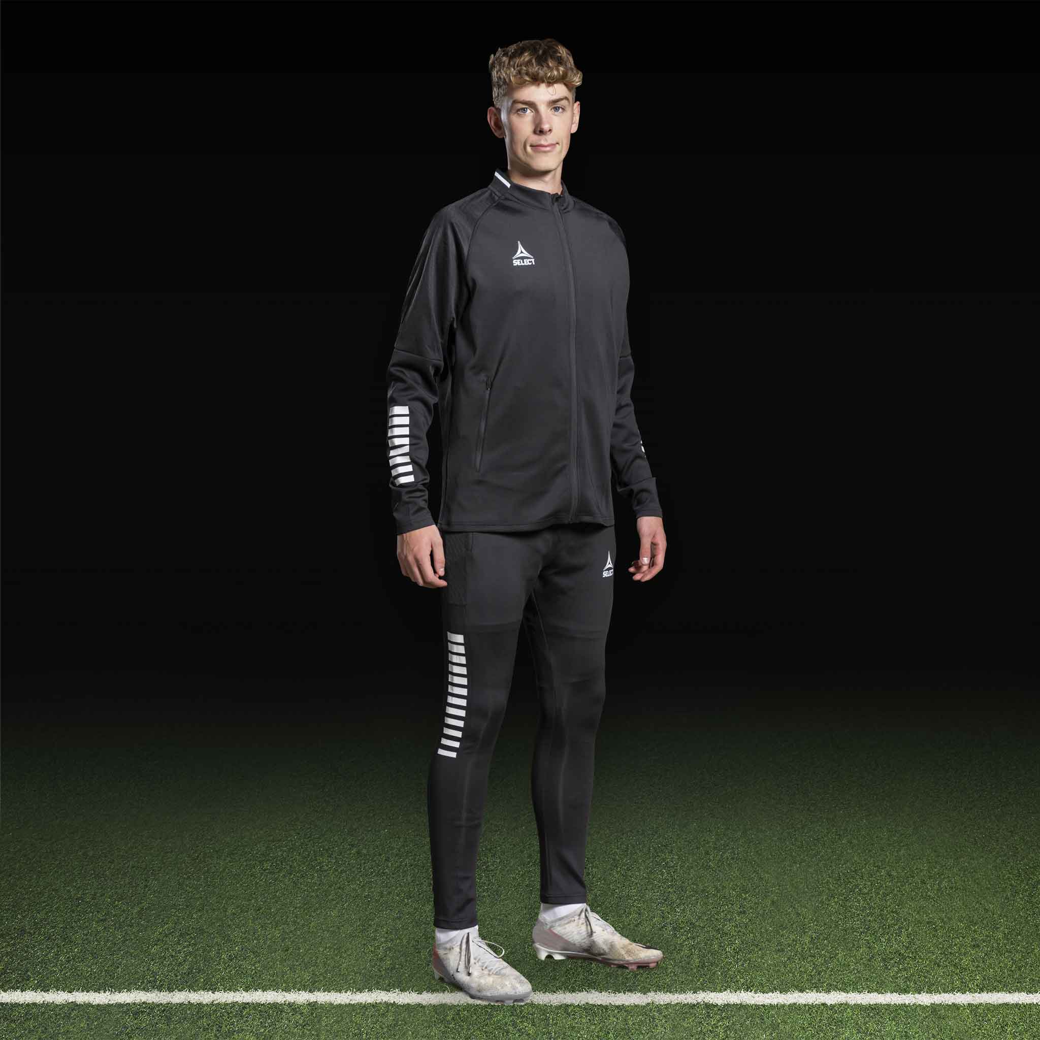 Monaco Zip jacket #colour_black/white #colour_black/white