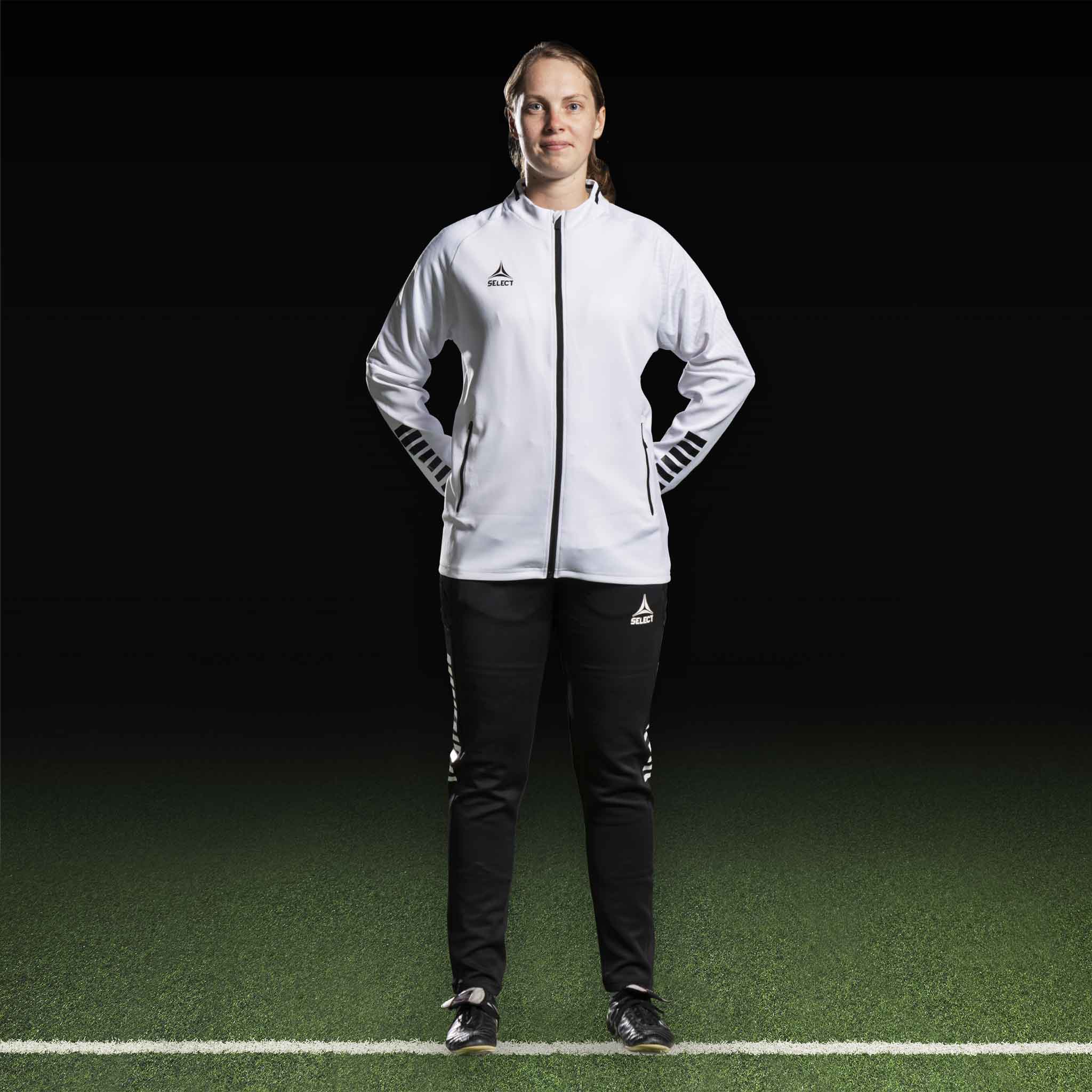 Monaco Zip jacket #colour_white/black #colour_white/black