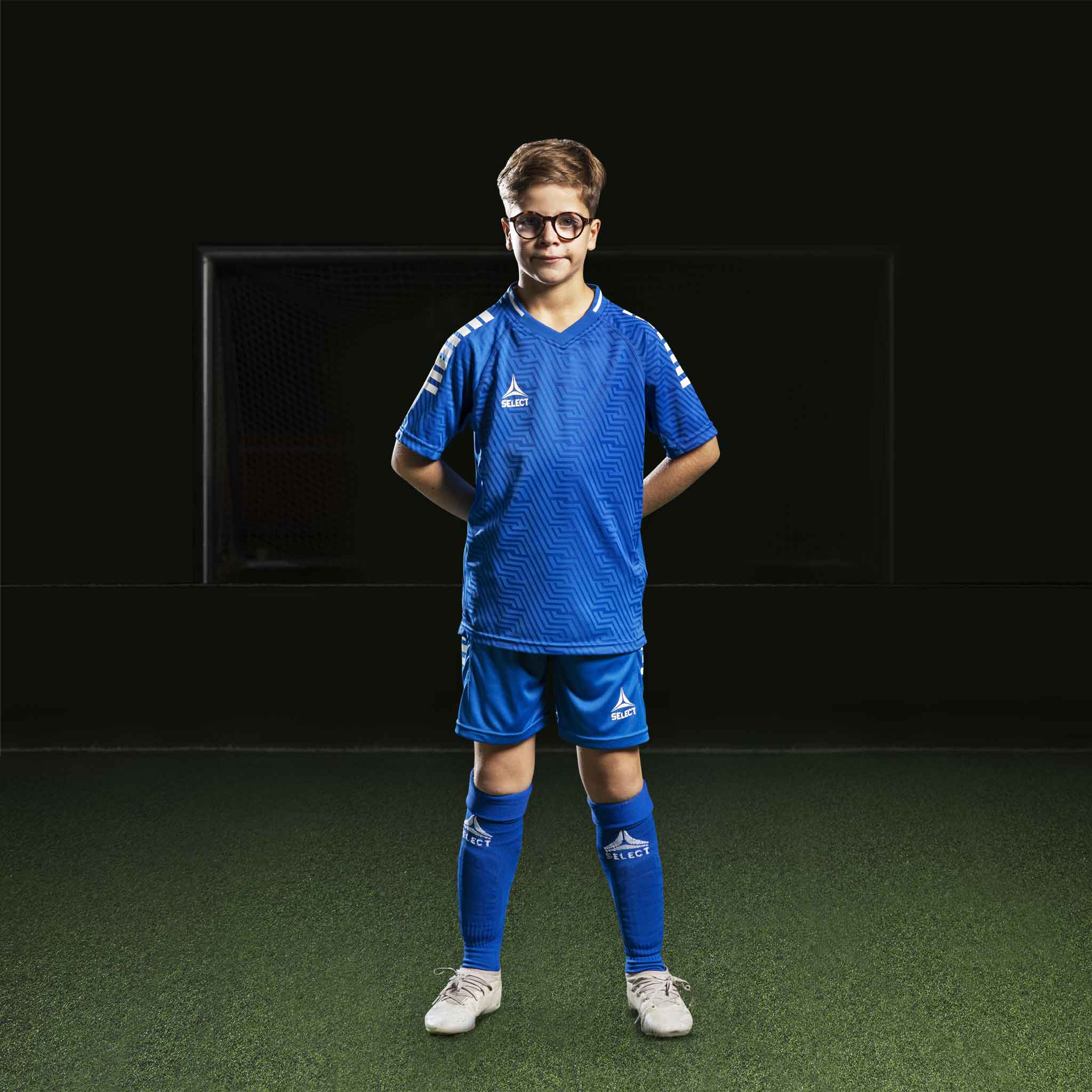 Monaco Player shorts - Kids #colour_blue/white