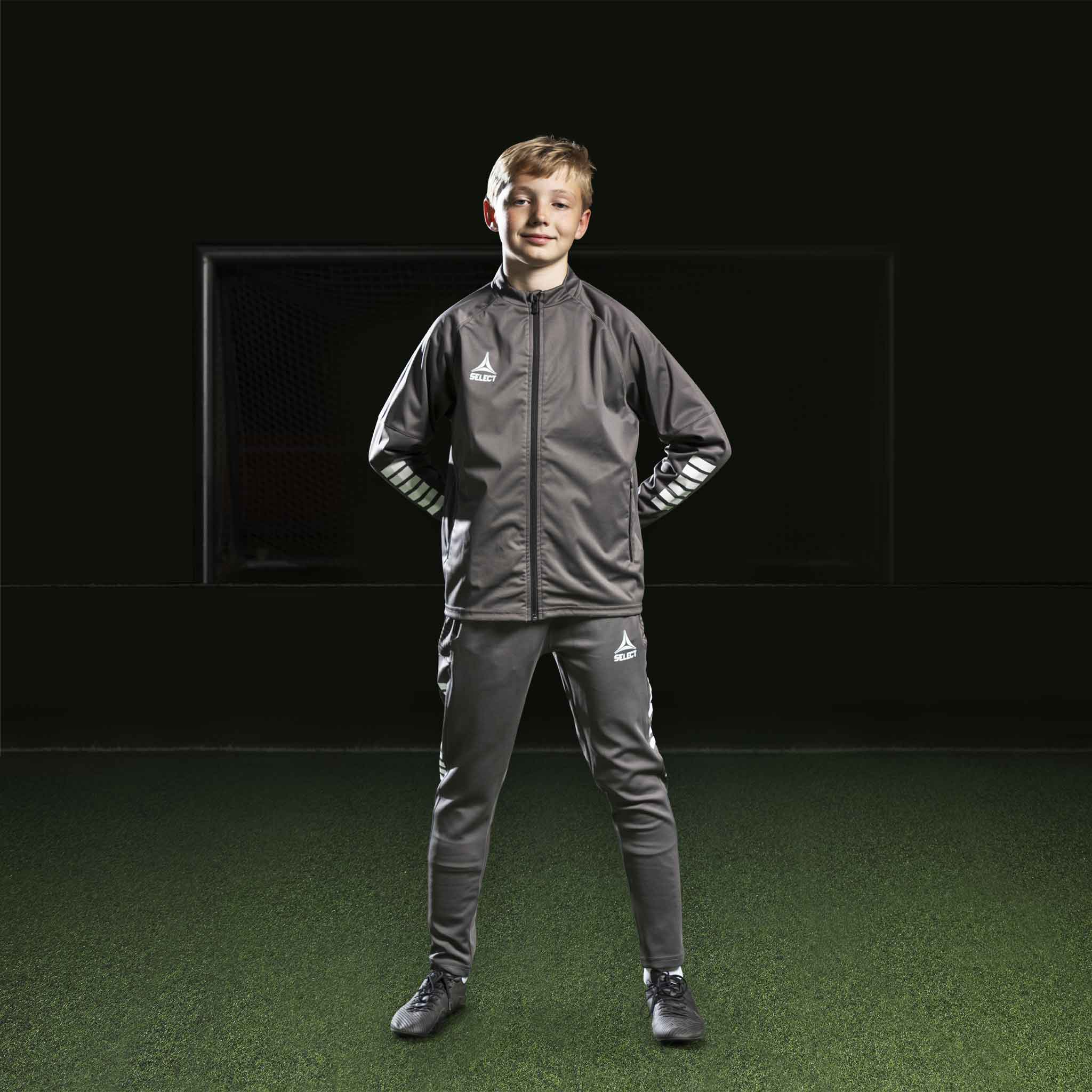 Monaco Training jacket - Kids #colour_grey/white