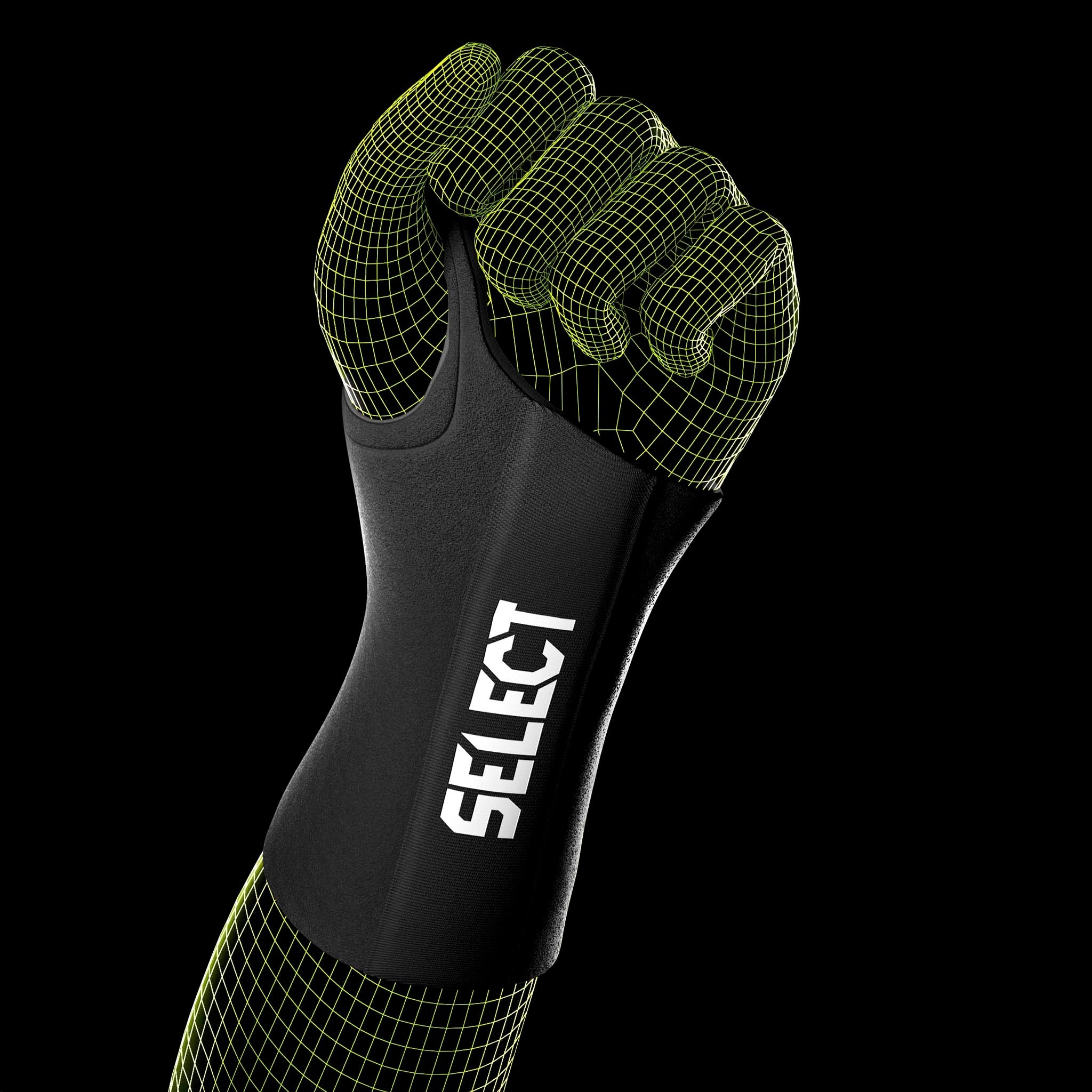 Wrist Support 3 R - Håndledsstøtte (højre) #farve_ #farve_sort/grøn #farve_sort/grøn