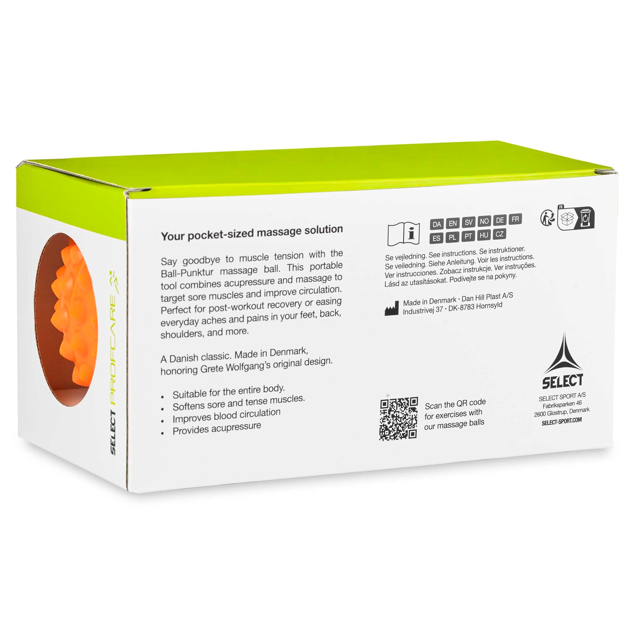 Massage ball - Ball-Punktur - 2 pcs. #colour_orange