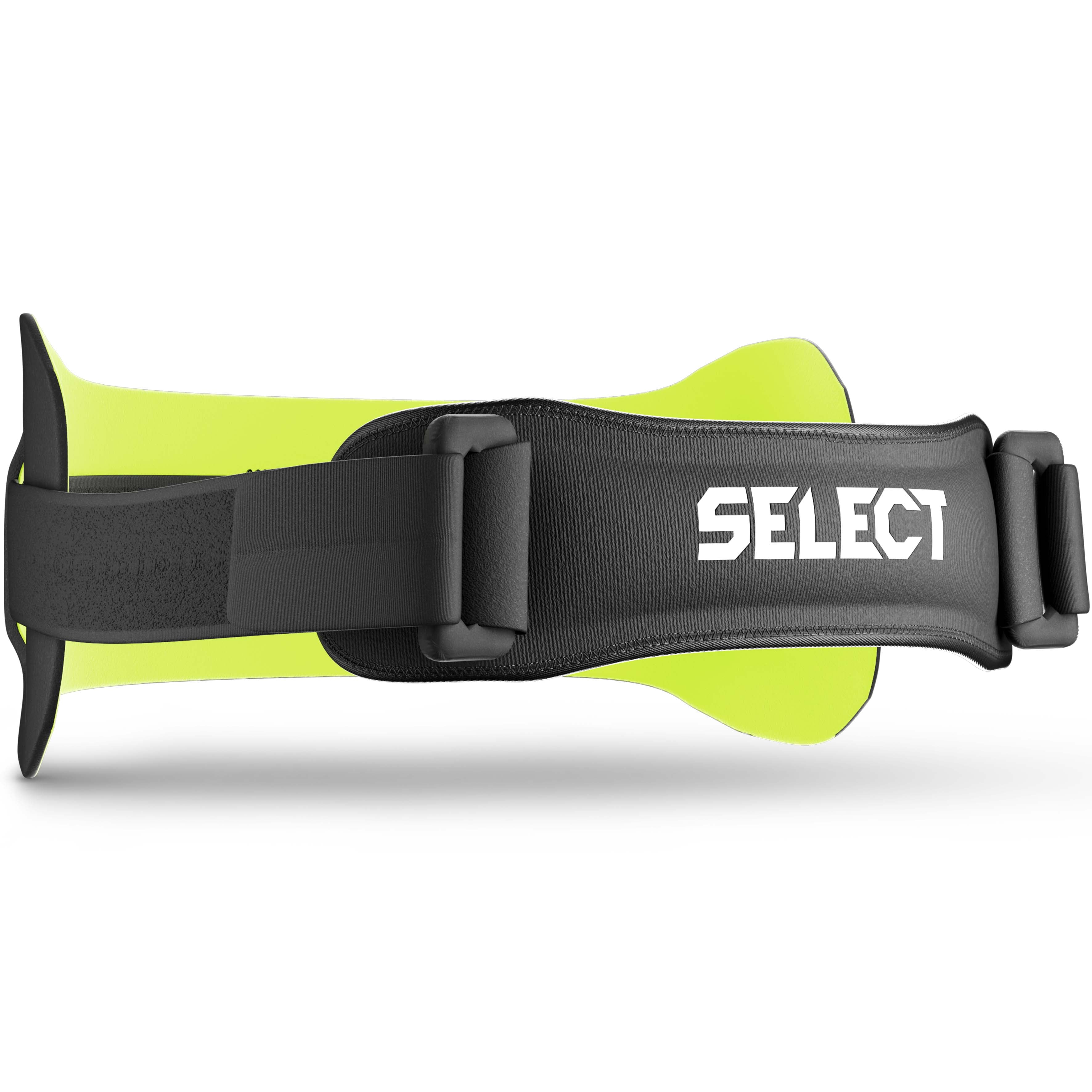 Front page of black and green Knee strap, a sports support with adjustable strap