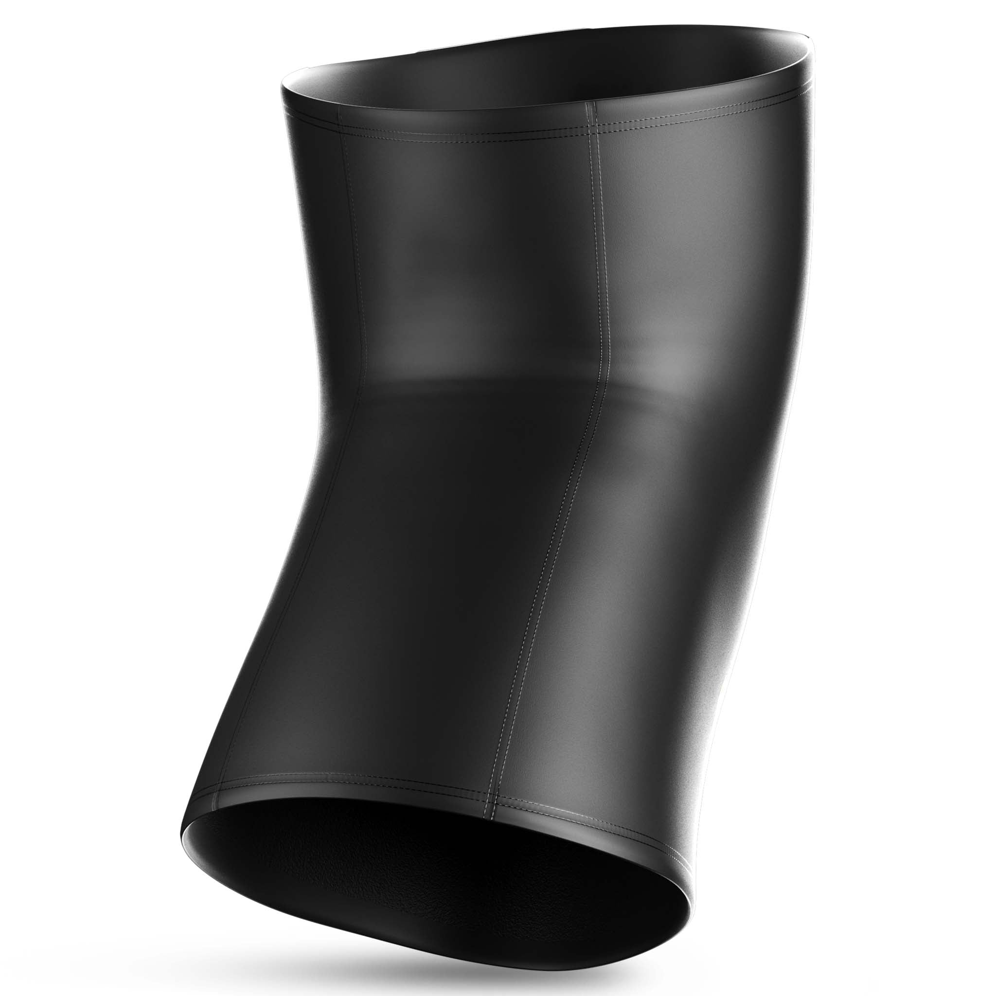 Black Compression knee support 6252, sports support, back page view