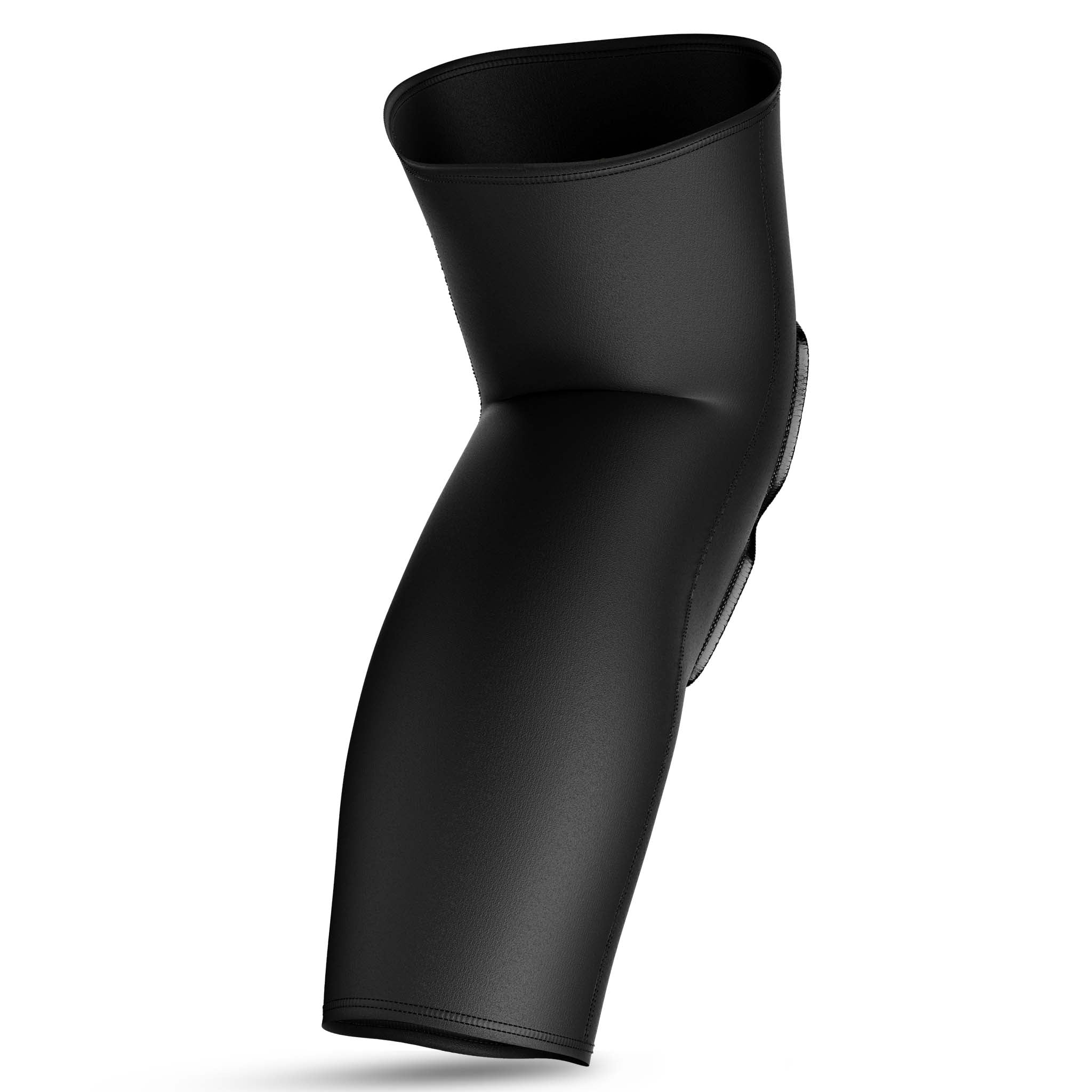 Black compression knee support long 6253, sports support, back page view