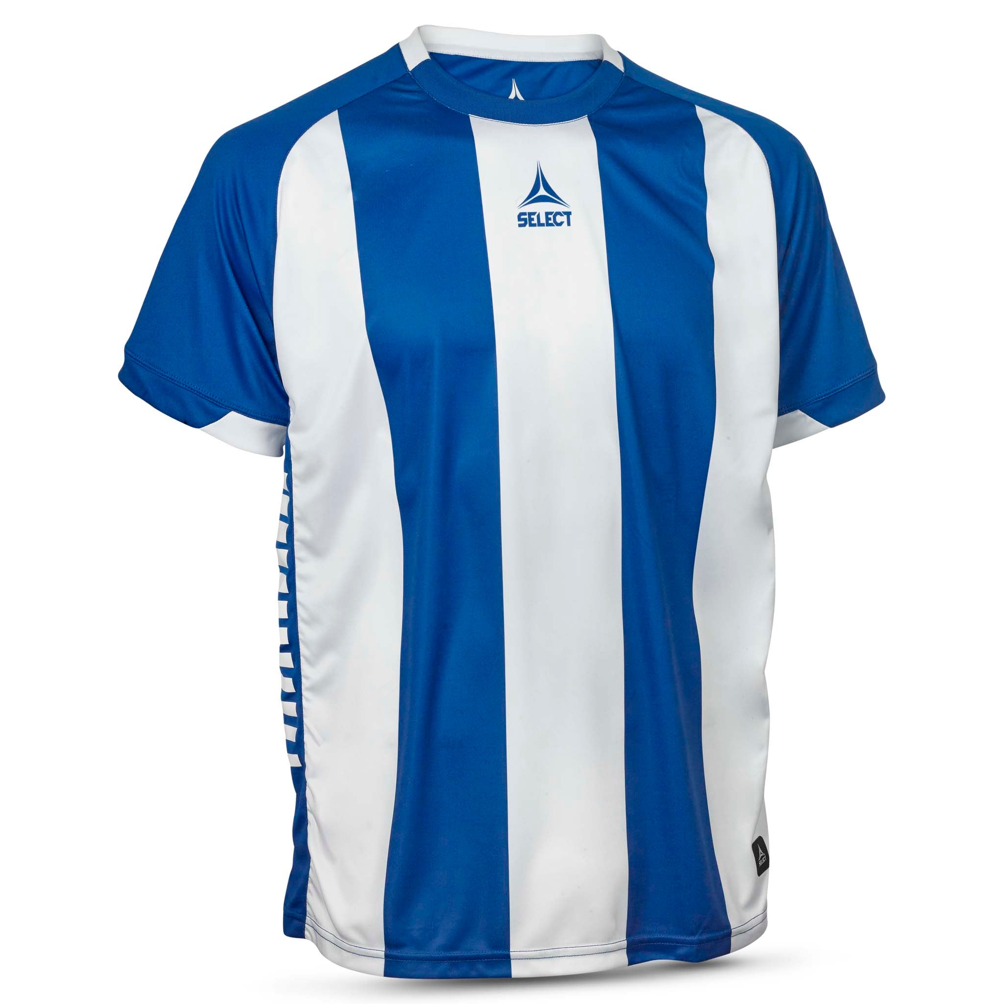 Spain Short Sleeve player shirt striped - Kids #colour_blue/white