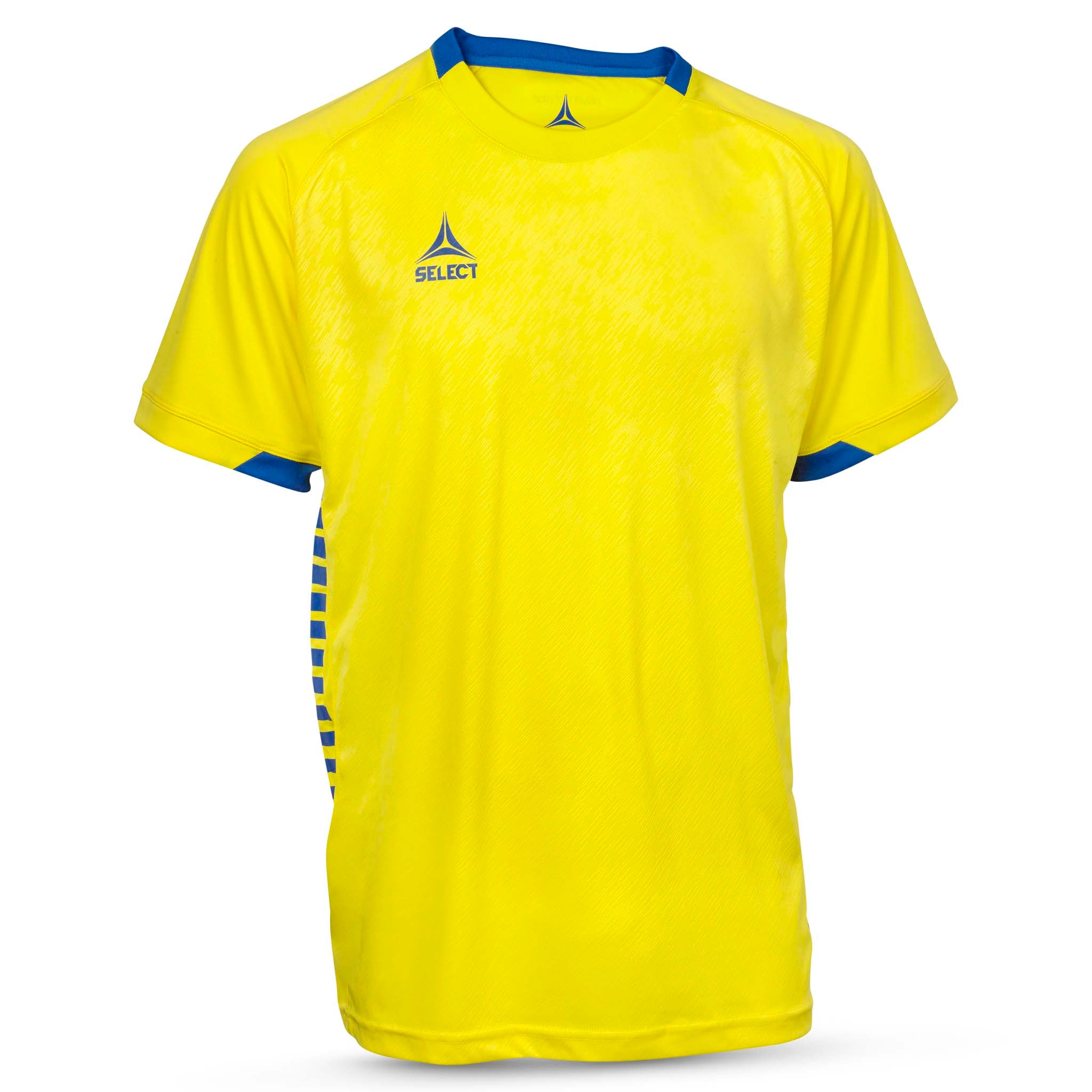 Spain Short Sleeve player shirt #colour_yellow/blue