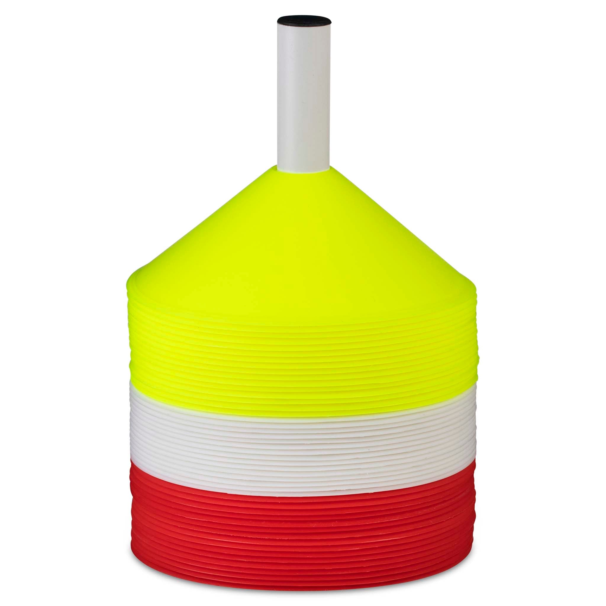 Marker set 48 pcs with plastic holder #colour_red/yellow/white
