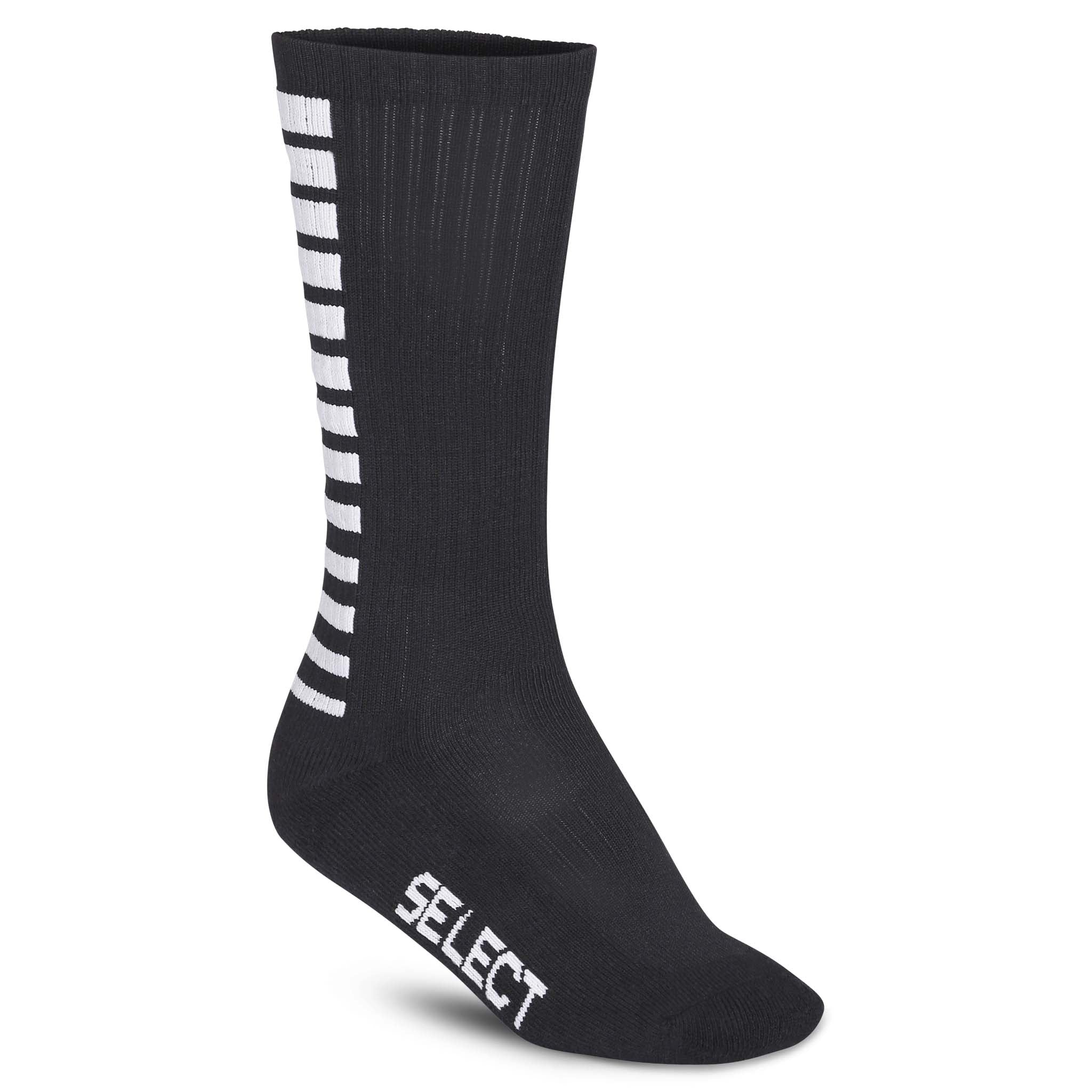Striped sports socks - long #colour_black