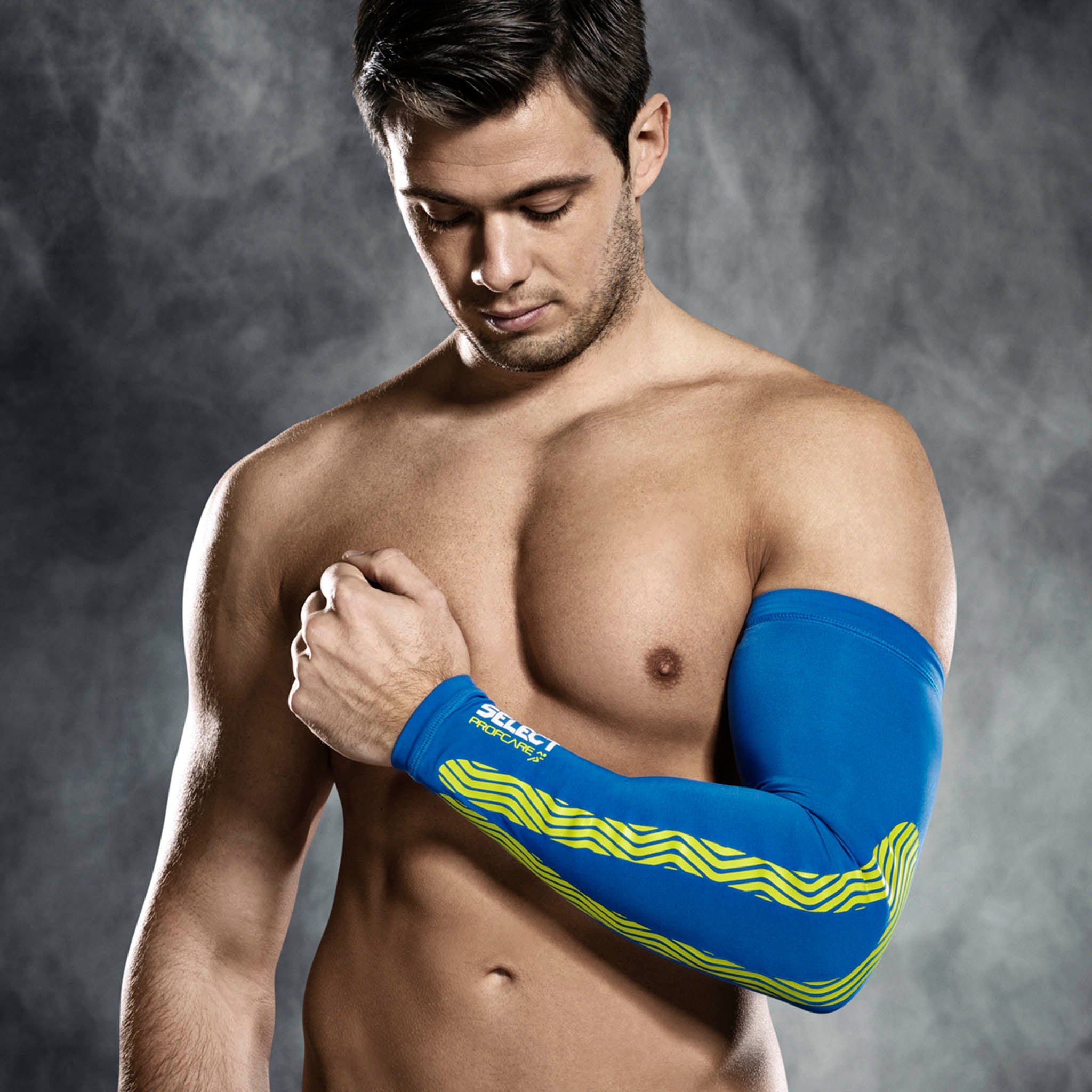 Compression arm sleeves #colour_blue