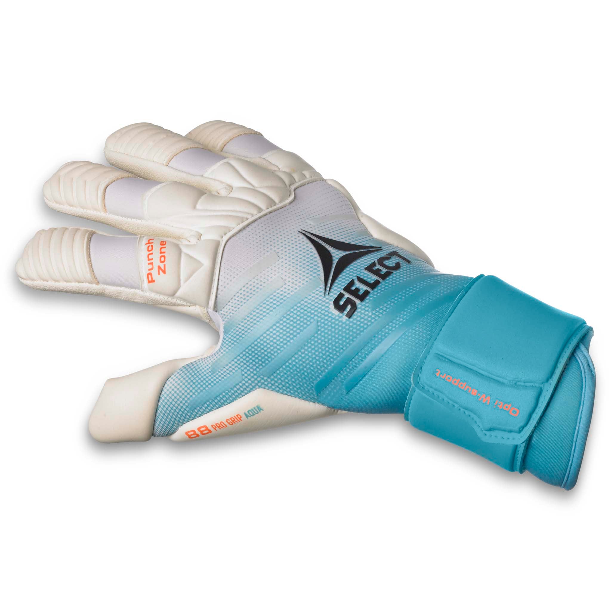 Goalkeeper gloves - 88 Pro Grip Aqua #colour_turquoise/white
