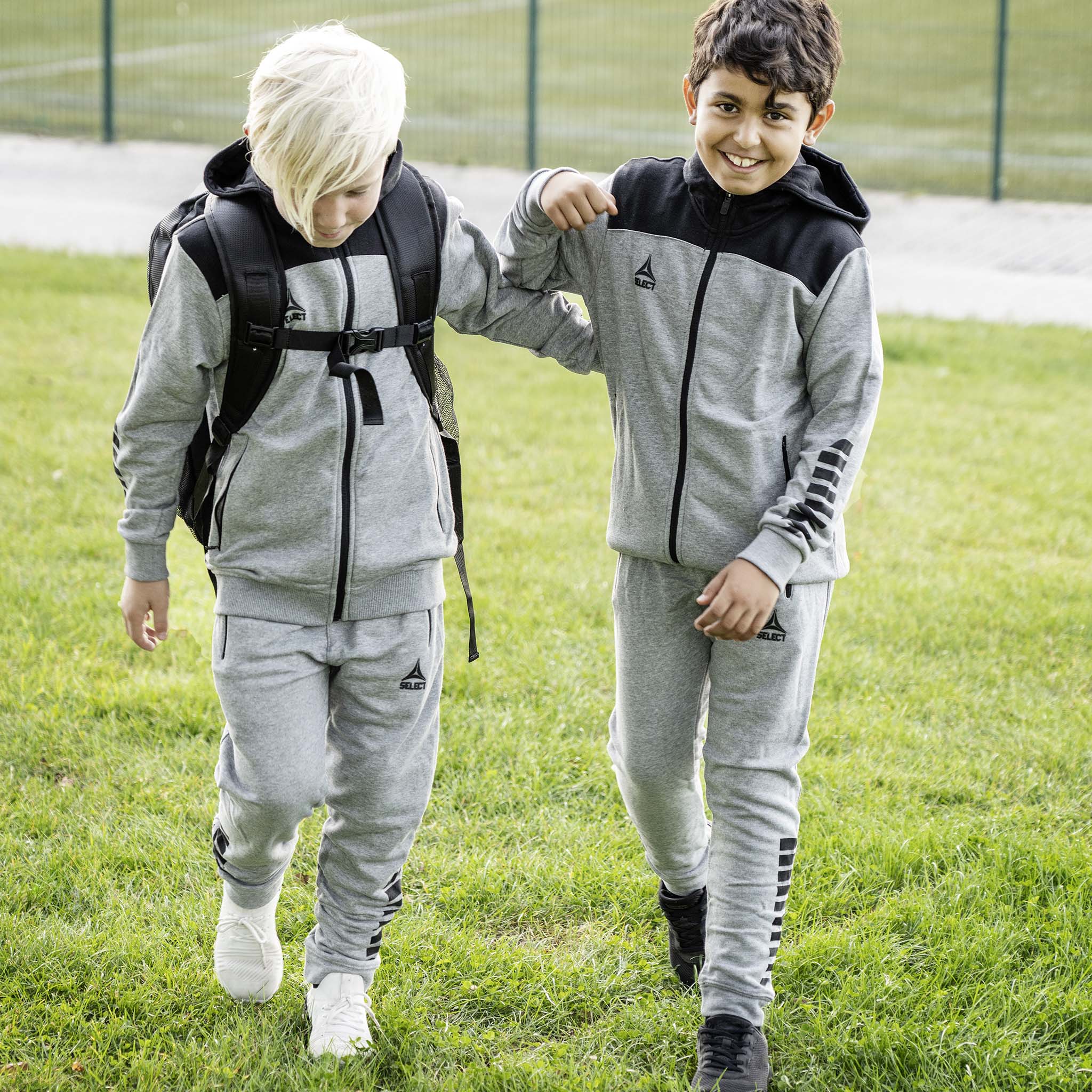 Oxford Zip hoodie - Kids #colour_navy/black